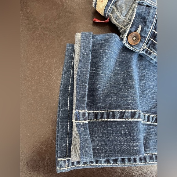 BKE Lexi flare boot jean in a size 26 white stitching western rodeo rocker - Picture 12 of 16